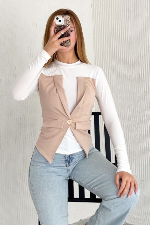 Ženska bluza VELIOLA BEIGE, Boja: bež, IVET.BA - Nova Kolekcija