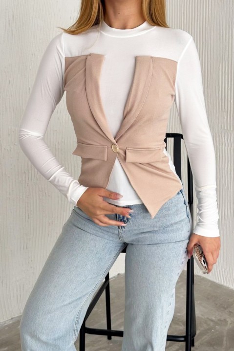 Ženska bluza VELIOLA BEIGE, Boja: bež, IVET.BA - Nova Kolekcija